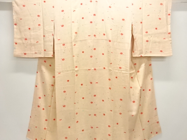 JAPANESE KIMONO / ANTIQUE JUBAN / SILK / KINSHA / FLOWER
